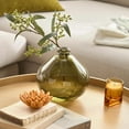 thumbnail image 4 of Bouclair Green Glass Table Vase, 4 of 8