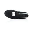 thumbnail image 5 of Womens Clarks Flores Tulip Slip On Wedge Pumps, Black Leather, 9 US / 40 EU, 5 of 5