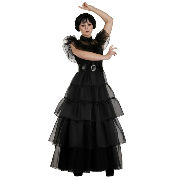 Women's Wednesday Addams Rave'N Dance Costume Dress