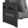 thumbnail image 4 of Tahoe Outdoor Patio Powder-Coated Aluminum Modular Corner Chair in Gray Charcoal, 4 of 8