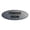 Silver, variant on Oval Powder Room Sign (Brushed Silver) - Small 2x5"