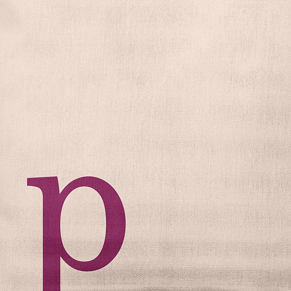 Simply Daisy 26" x 26" Modern Monogram Decorative Throw Pillow, Dusty Rose