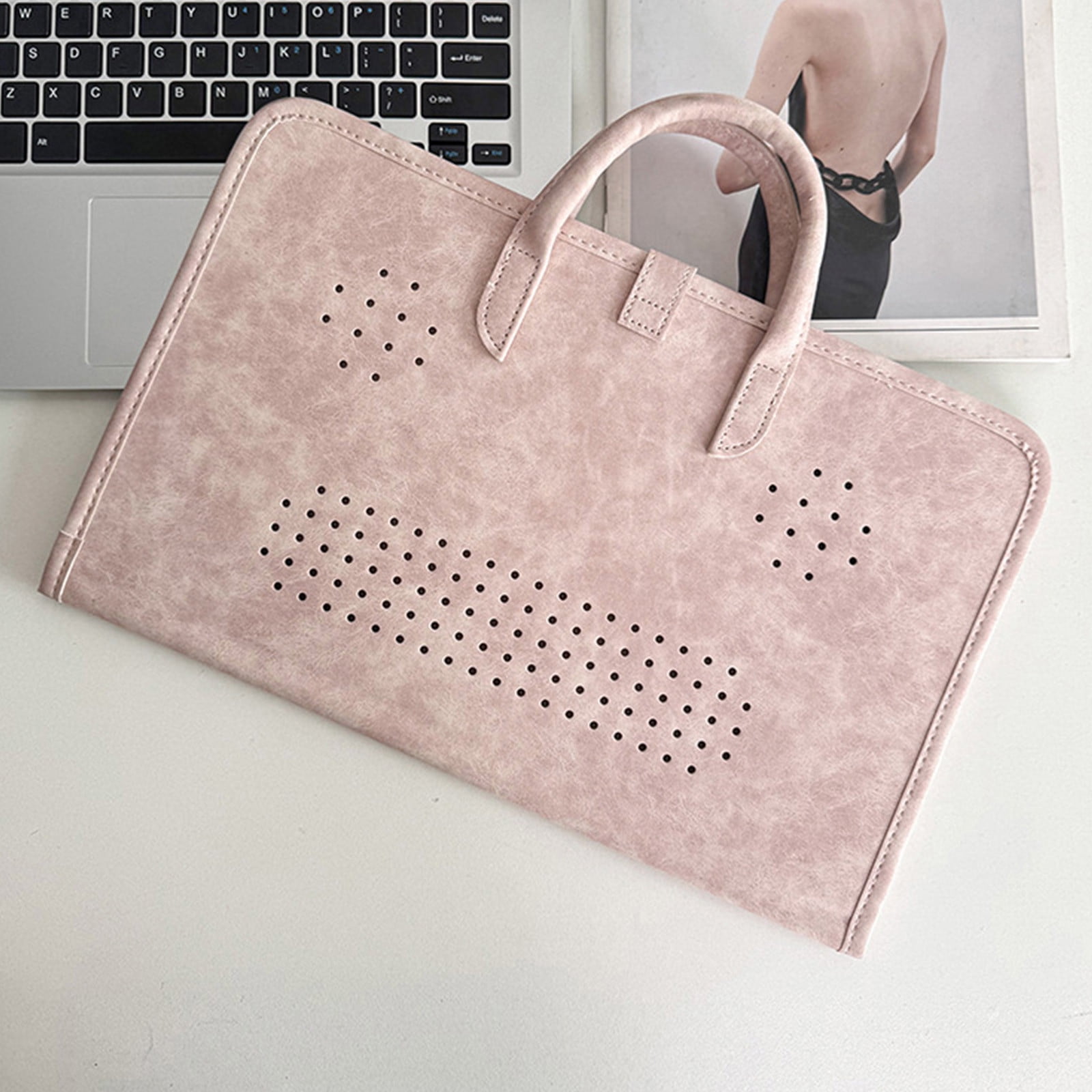 Computer Protective Case Laptop Bag, Laptop Protective Cover and Carrying Bag, PU Material Sleeve with Handle