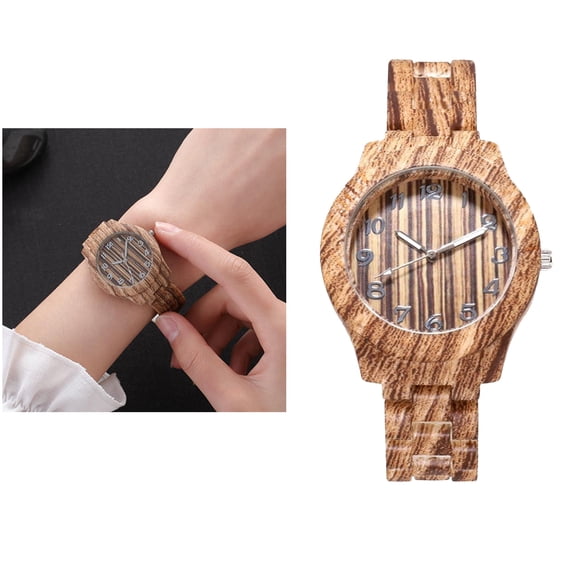 TEHAUX  Watch Bamboo Pattern Couple Suitable for Any Occasion Creative Wrist