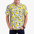 thumbnail image 1 of Fotbe Tropical Lemon Camiseta Polo de Golf para Hombre con Estampado – Camisa Deportiva Transpirable con Cuello Abotonado-X-Large, 1 of 6