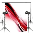 thumbnail image 1 of BSDHOME Polyester Exquisite White Photography Backdrop Abstract Black Red Line Wallpaper Background Art Photo Studio Background Wall 5x7ft, 1 of 5