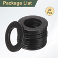 thumbnail image 3 of 20 Pcs 3/4" Arandelas planas negras, diámetro externo de 37mm, arandelas de metal de acero para tornillos y pernos, 3 of 5