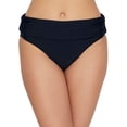 thumbnail image 2 of Women's Pour Moi 36042 Space Fold Over Brief Swim Bottom (Black XL), 2 of 2