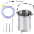thumbnail image 2 of Kit de cubo para Enema no tóxico de 2L para limpieza de colon, Kit de Enema de desintoxicación de tubos de silicona de grado médico reutilizable con 4 boquillas, 2 of 4