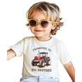 thumbnail image 2 of Promoted to Big Brother Red Tractor Shirt for Boys Farm Sibling Reveal Pregnancy Announcement Tee Natural Shirt Youth Medium, 2 of 8