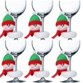 thumbnail image 4 of Yuarrent Juego de copas de vino de Navidad de 6 uds., muñeco de nieve, alce, Papá Noel, adornos navideños para la cena de la del hogar Barra de herramientas Numero 3, 4 of 6