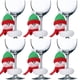 thumbnail image 2 of Billuyoard Juego de copas de vino de Navidad de 6 uds., muñeco de nieve, alce, Papá Noel, adornos navideños para la cena de la del hogar Barra de herramientas Numero 3, 2 of 6
