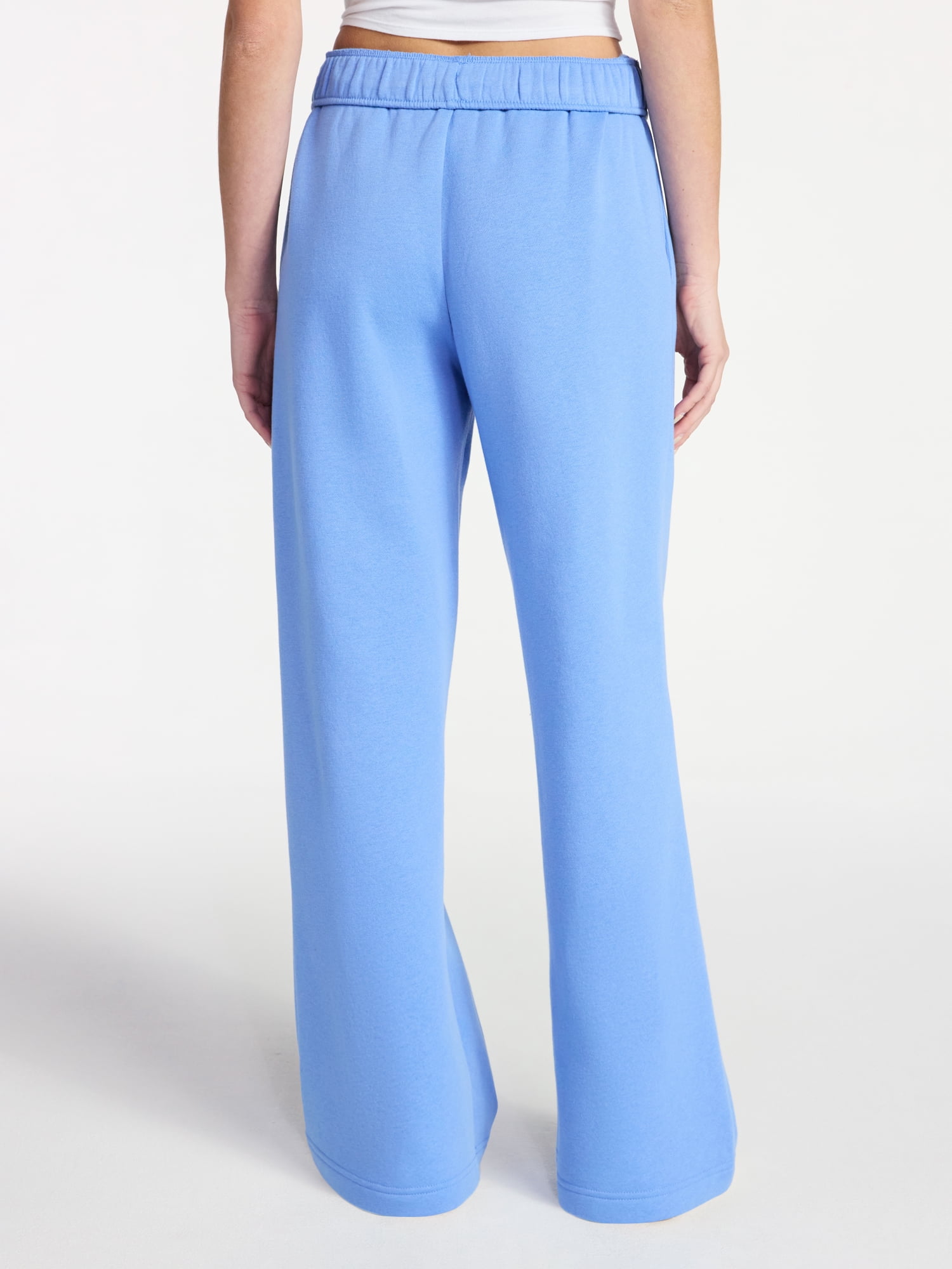 No Boundaries Soft Fleece Wide Leg Pants, 30” Inseam, 1 or 2-Pack, Women’s XXS-4X