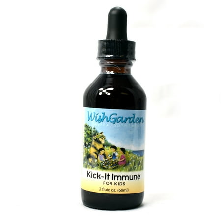 Ayurvedic Herbal Remedies - WishGarden Herbal Remedies WishGarden Herbs — Kick It Immune for Kids Herbal Formula — Gluten Free — 2 oz Dropper