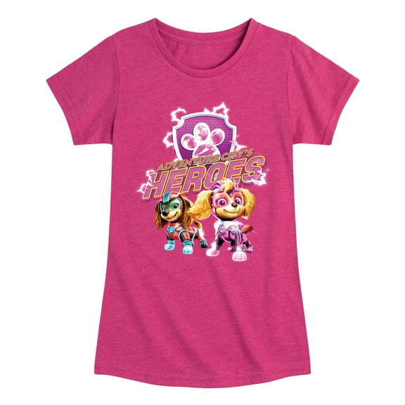 Paw Patrol The Movie - Adventure Citys Heroes - Toddler & Youth Girls Short Sleeve Graphic T-Shirt