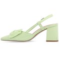 thumbnail image 3 of Journee Womens Tailynn Sling Back Block Heel Pumps, Widths Available, 3 of 9