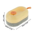 thumbnail image 4 of Unique Bargains Dish Brush with Hanging Strap Soap Dispensing Brush Kitchen Scrub Brushes for Cleaning Yellow, 4 of 6
