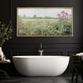 thumbnail image 5 of IDEA4WALL Extra Large Framed Canvas Print Wall Art Purple Wildflowers Field in Mist Fine Art Nature Wilderness Retro Floral Wall Decorative Oversized Artwork Relax/Calm for Living Room - 60"x30", 5 of 5