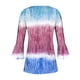 thumbnail image 5 of Fiudx Ofertas de La Semana Camiseta Estampada a La Moda para Mujer, Blusa con Mangas 3/4, Camisetas Informales con Cuello En V, 5 of 5