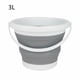 thumbnail image 1 of Cubo plegable - 3 litros - Diseño compacto que ahorra espacio - Ideal para limpieza interior y exterior, limpieza del hogar, ventanas y automóviles - Gris Sailing Electrónica, 1 of 5