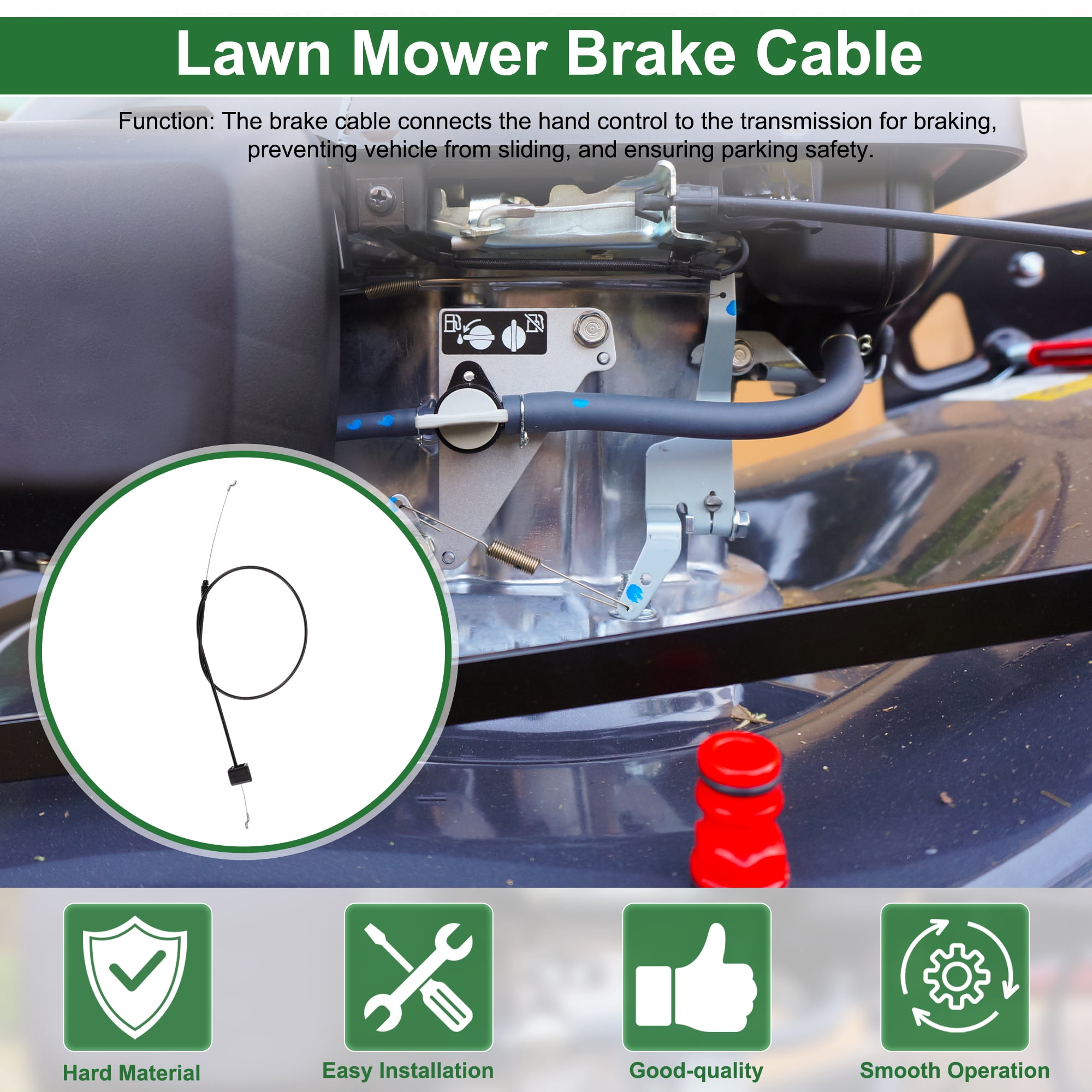 Unique Bargains Brake Cable for Toro Lawn Mower 20339 20377 20378 20954 21379