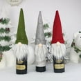 thumbnail image 1 of Descuentos Únicos, Juego de botellas de vino con forma de anciano sin rostro navideño, decoración de champán navideña, bolsa de vino Akmoler, 1 of 9
