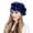 Blue, variant on Stylish Slouchy for Women Floral Design Casual Comfort Headwear Soft Turban Hat Hot Pink,One Size