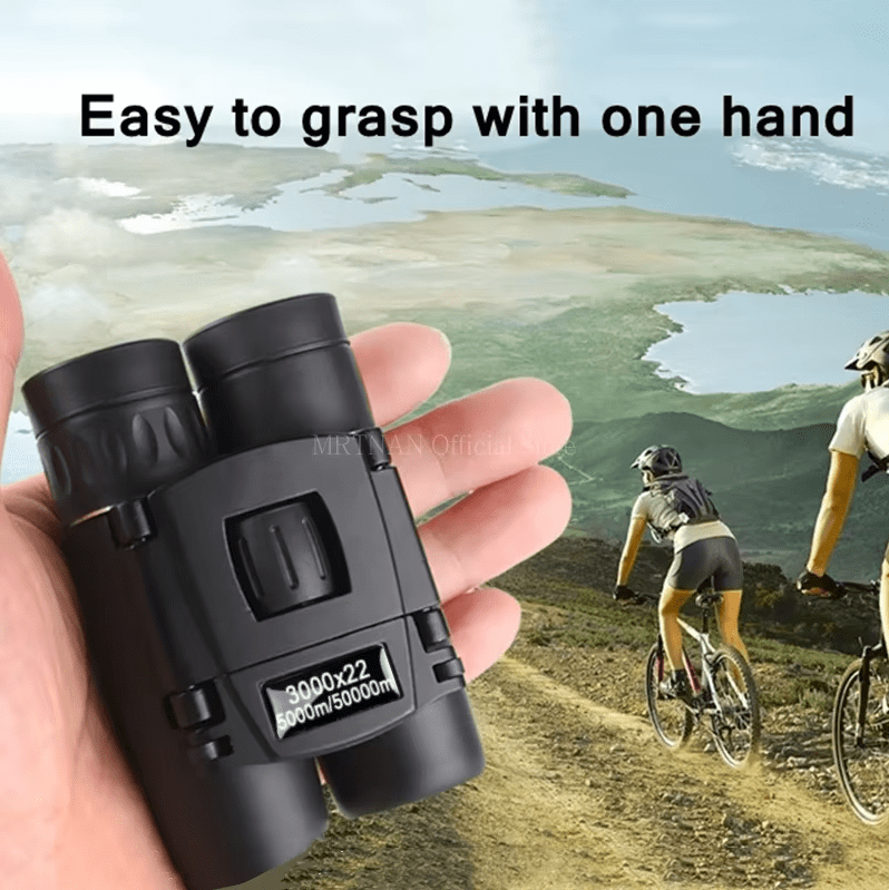 3000x22 Powerful Binoculars 50000M Long Range Folding Mini Telescope BAK4 FMC Optics For Hunting Sports Outdoor Camping Travel