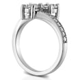 thumbnail image 3 of Pompeii 2 Ct Forever Us Two Stone Round Diamond Solitaire Engagement Ring 14k White Gold, 3 of 4