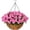 Pink, variant on Artificial Faux Hanging Flowers Plants Basket Outdoors Spring Decoration, Fake Silk White Bougainvillea in Pot Planter for Porch Outside Home Indoor Garden Yard Patio Indoor