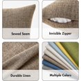 thumbnail image 3 of Lomyolo Throw Pillow Covers Decorative Linen Burlap 2 Pack Throw Cushion Case 18''x18'', 3 of 6