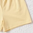 thumbnail image 5 of MEZZALL （6M 3Y）Baby Toddler Girls Eye & Bow Print Summer Shorts Set Casual Playful Outfits, Yellow, 12-18 Months, 5 of 6