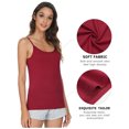 thumbnail image 6 of Blotona Women’s Camisole Yoga Tanks Tops with Built in Padded Bra Vest Cami Adjustable Spaghetti Strap Sleeveless Layered Tops, 6 of 7