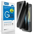 thumbnail image 2 of Elegant Choise 2Pcs Screen Protector Tempered Glass Anti Spy Privacy Film for Samsung Galaxy S25 Plus/S25, Clear, 2 of 16
