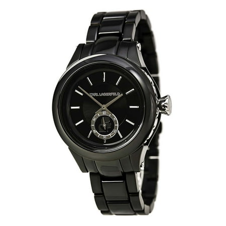 Karl Lagerfeld KL1206 Women's Black Dial Black IP Steel Bracelet Watch