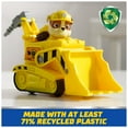 thumbnail image 5 of PAW Patrol Bulldozer Vehicle with Collectible Rubble Figure, Sustainably Minded Toys for Kids Ages 3+, 5 of 11