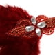 thumbnail image 3 of Vintage 1920s Feather Diadema Roaring 20' Costume Accesorio Crystal Beaded Wedding Nupcial Prom Headpiece roja Macarena Casco de los años 20, 3 of 8