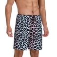 thumbnail image 6 of Mens Pajama Shorts, retro&nbsp;Leopard print trendy Sleep Shorts Men Pajama Bottoms Lounge PJ Shorts with Pockets, 6 of 6