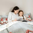 thumbnail image 5 of Castle Fairy Kawaii Gnome 3-Piece Full Size Comforter Sets for Teens Women Men,Merry Christmas Snowflake Bedding Comforter Set,Happy New Year Lightweight Bedding Sets,Luxury Bedroom Decor, 5 of 8