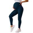 thumbnail image 3 of akafmk Maternity Clothes, Maternity Leggings Stretchy Yoga Pants Butt Lifting High Waist Soft Pregnancy Pants for Workout Gym Sports, Size M, 3 of 5