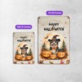 thumbnail image 5 of Happy Halloween Miniature American Shepherd Witches Hat Pumpkin Carving Vertical Metal Aluminum Sign MAS Dog Lover Gifts Wall Art Home Decor - 02019, 5 of 5