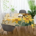 thumbnail image 6 of Ryvnso Honey Bee and Sunflower Rectangle Table Cloth Tablecover Dinning Tablecloth 60"x90", 6 of 8