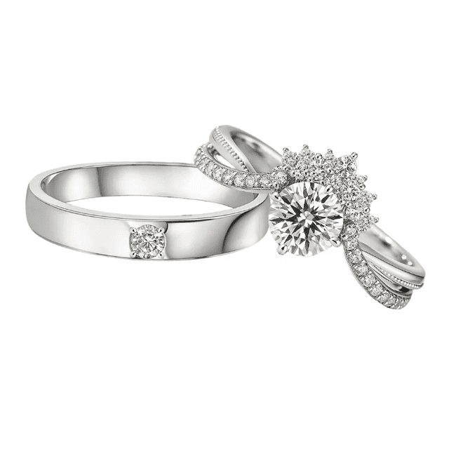 2 Anillos Xtellar Promesa Plata