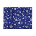thumbnail image 1 of Balery Golden Snowflakes Royal Blue Alfombrilla de Secado para Cocina, 18x24 Pulgadas, Súper Absorbente para Platos y Encimeras, 1 of 7