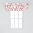 thumbnail image 2 of Ambesonne Cherry Blossom Valance Pack of 2, Sakura 3D Design, 54"X18", Dark Taupe and Rose, 2 of 2