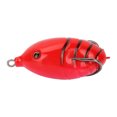 thumbnail image 3 of Señuelos de pesca artificiales realistas, forma de rana de silicona, cebos suaves, accesorio para aparejos (rojo), 3 of 8