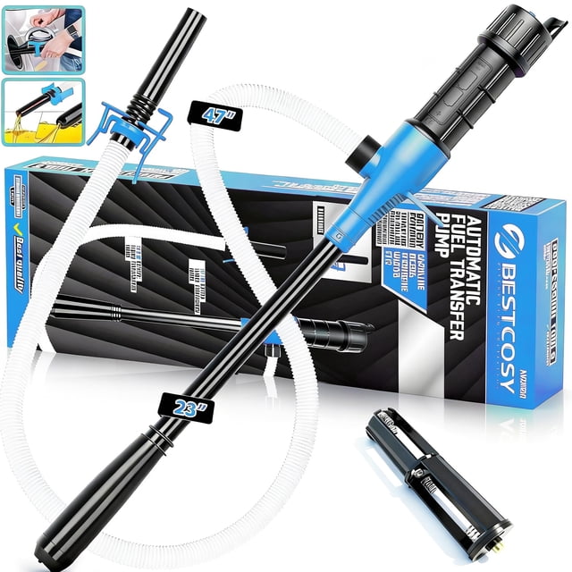 Bomba de transferencia portátil BestCosy a batería 2.4 GPM, manguera de 120 cm