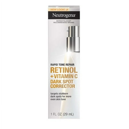 Neutrogena Rapid Tone Retinol + Vitamin C Dark Spot Corrector, 1 oz (Pack of 4)