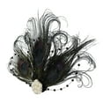 thumbnail image 2 of MSJUHEG Tea Party Hats,Feather Hair Clip,Feather Headpiece,Church Hats,Fascinators Hats,Brooch for Tea Clip Fascinators Wedding Hair Headband Black One Size, 2 of 9