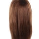 thumbnail image 5 of Cabeza de Maniquí, Cabezal de Muñeca de Cosmetología Exquisita, Cabello Real Mixto Portátil para el Corte de Calefacción de Rizado, 5 of 7
